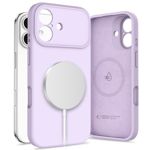 Etui case plecki na iPhone 17 MagSafe Silicone - fioletowe