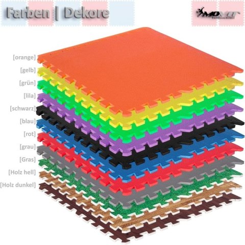 MOVIT Zestaw podkładek ochronnych, czarny, 3 m²