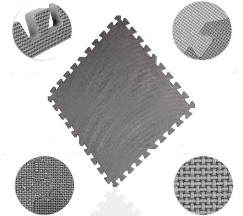 MOVIT Zestaw podkładek ochronnych, czarny, 3 m²