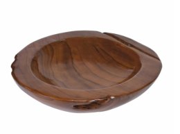 Misa dekoracyjna z drewna tekowego 40 cm ręcznie robiona