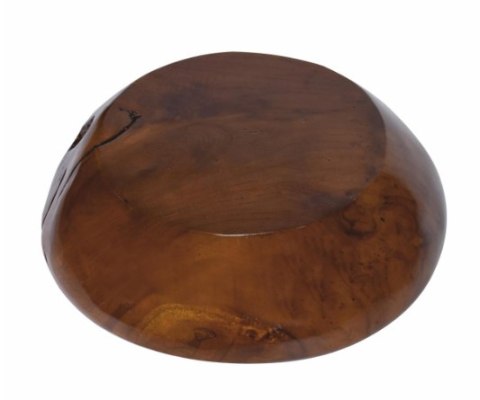 Misa z drewna tekowego ręcznie robiona 30 cm dekoracyjna
