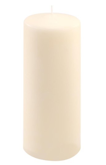 Świece bezzapachowe kremowe 2 szt. 25x10 cm, 180h, dekoracja