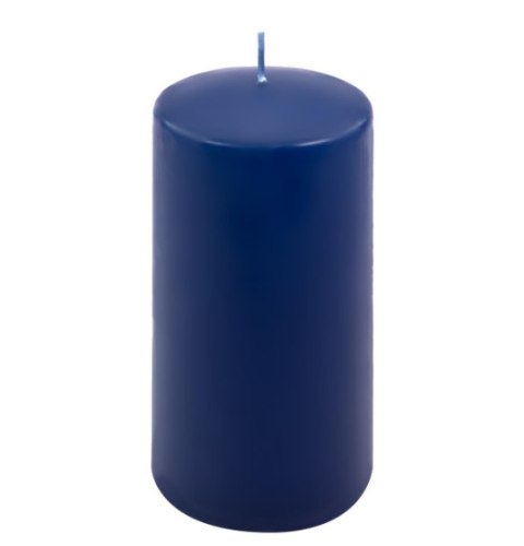 Świece dekoracyjne niebieskie 2 sztuki 15x7,5 cm parafina