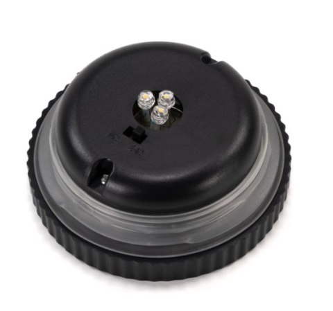 Szklana lampa solarna LED na balkon i taras, 15,5 cm