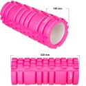 Wałek do masażu MOVIT 33 x 14 cm, różowy