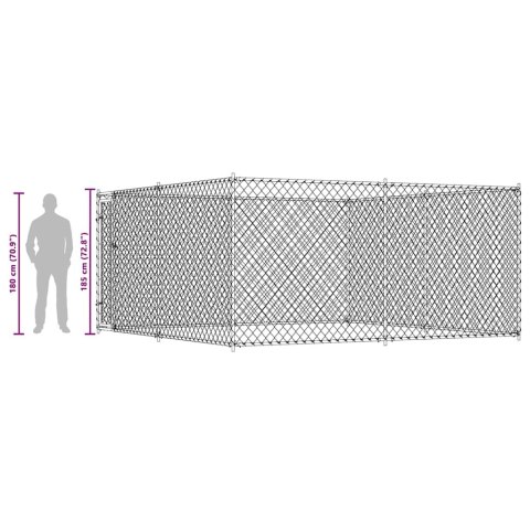 Kojec dla psa, 383 x 383 x 185 cm