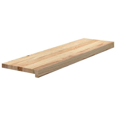Stopnie schodowe, 12 szt., surowe 90x25x2 cm lite drewno dębowe
