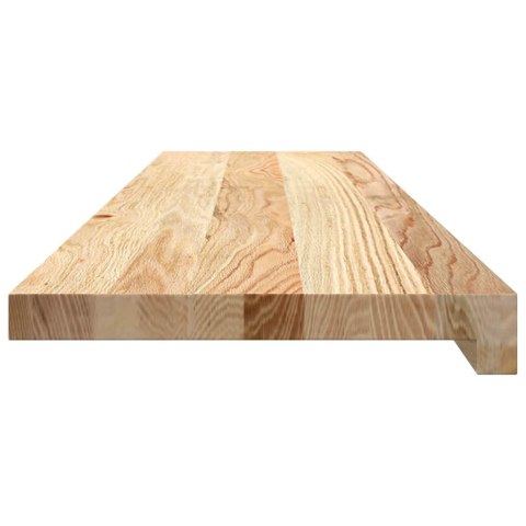 Stopnie schodowe, 8 szt., surowe 100x25x2 cm lite drewno dębowe