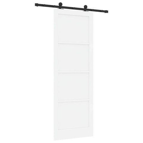 Drzwi przesuwne ORKDAL Biały 83 x 232 cm Lite drewno sosnowe