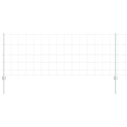 Ogrodzenie z słupkiem Srebrny 0,8 x 100 m Stal