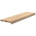 Stopnie schodowe, 16 szt. surowe 90x30x2cm lite drewno dębowe