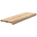 Stopnie schodowe, 20 szt. surowe 80x25x2cm lite drewno dębowe