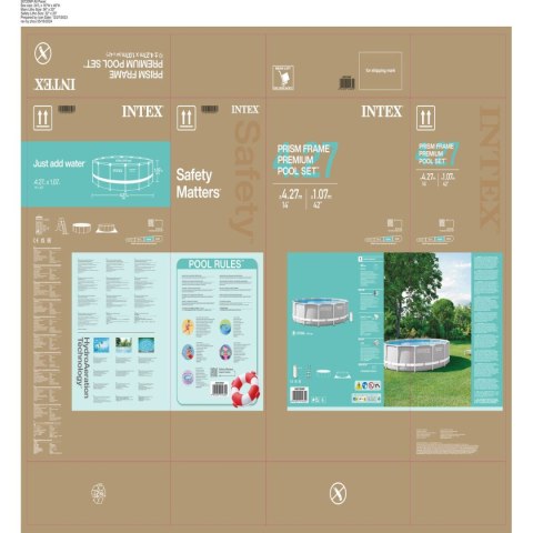 Basen Demontowalny Intex 26720 427 x 107 x 427 cm 12706 L