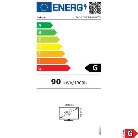 Monitor Videowall Dahua 1.0.99.12.10581-9001 4K Ultra HD 55"