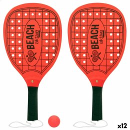 Plażowe łopatki z piłką Aktive 20 x 40 cm (12 Sztuk)