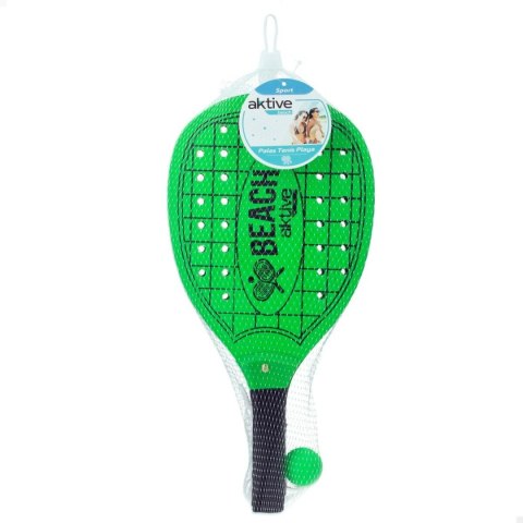 Plażowe łopatki z piłką Aktive 20 x 40 cm (12 Sztuk)