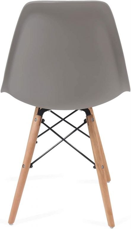 Zestaw krzeseł do jadalni z plastikowym siedziskiem, 2 sztuk