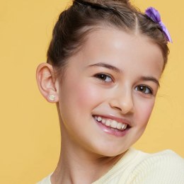 Srebrne kolczyki KSE6592Y - Emalia