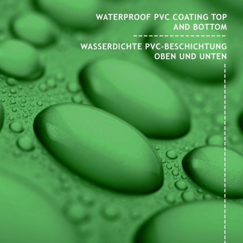 JAGO Plandeka 650 g/m², aluminiowa siatka, zielona, 5 x 7 m