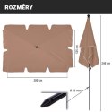 STILISTA Parasol balkonowy składany, 200 x 125 cm, beżowy