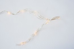 Świąteczna świetlna dekoracja- druty, 64 LED, ciepła biel