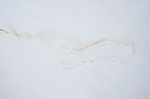 Świąteczna świetlna dekoracja- druty, 64 LED, ciepła biel