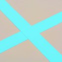 Mata gimnastyczna z pompką, 500x100x10 cm, PVC, zielona