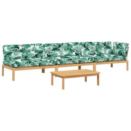 VidaXL 4-cz. zestaw wypoczynkowy do ogrodu, z poduszkami, akacjowy