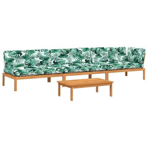 4-cz. zestaw wypoczynkowy do ogrodu, z poduszkami, akacjowy