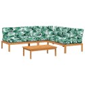 4-cz. zestaw wypoczynkowy do ogrodu, z poduszkami, akacjowy