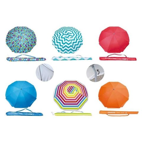 Slnečník Oxford Ochrona przed UV Ø 220 cm 8 Pręty Aluminium