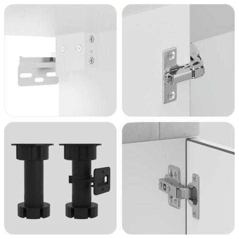 Zestaw szafek kuchennych, Porto, 11-częściowy, szarość betonu