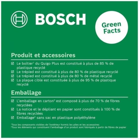 Poziomica laserowa BOSCH Quigo + +/- 0,5mm/m 7-10 M