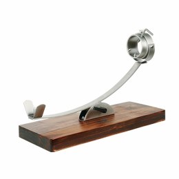 Drewniany Stojak na Szynkę TM Home Ceimnobrązowy (Odnowione B)