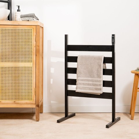 Elektryczna ścianka lub podłogowy grzejnik do suszenia ręczników InnovaGoods 5 Prętów Czarny (Odnowione A)