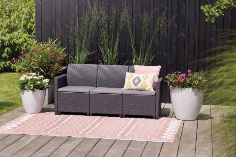 MARIE Sofa ogrodowa dla 3 osób, grafitowa