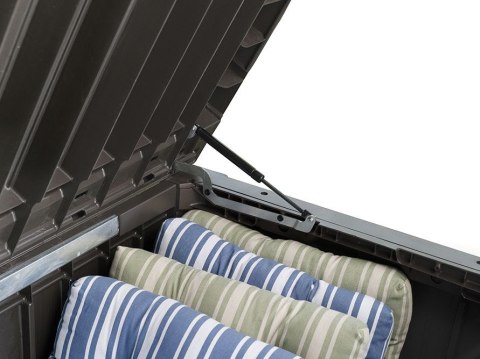 Skrzynia ogrodowa ROCKWOOD 65 x 76 x 155 cm - brązowa