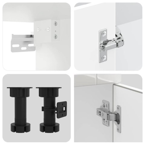 Zestaw szafek kuchennych, Porto, 11-częściowy, białe