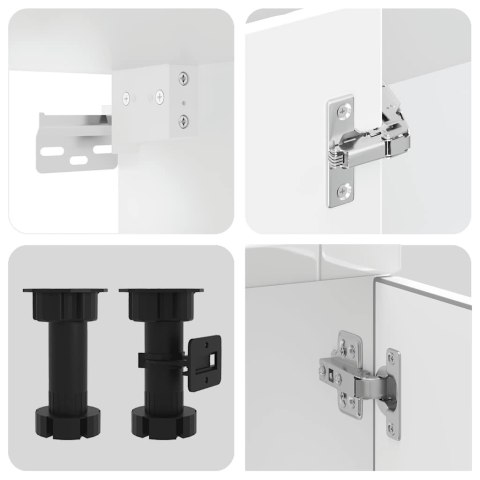 Zestaw szafek kuchennych, Porto, 11-częściowy, białe