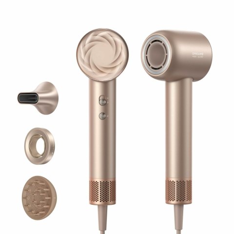 Suszarka do włosów Dreame Glory Mix 1600W jonowa, 3 magnetyczne końcówki, złota