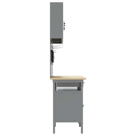 Zestaw stołu warsztatowego 8 pcs Czerwony 200 x 55 x 200 cm