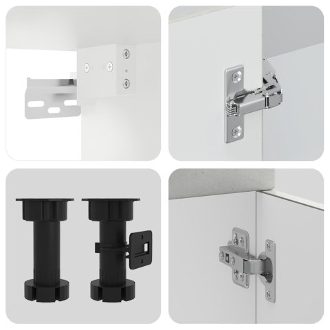 Zestaw szafek kuchennych, Porto, 11-częściowy, szarość betonu