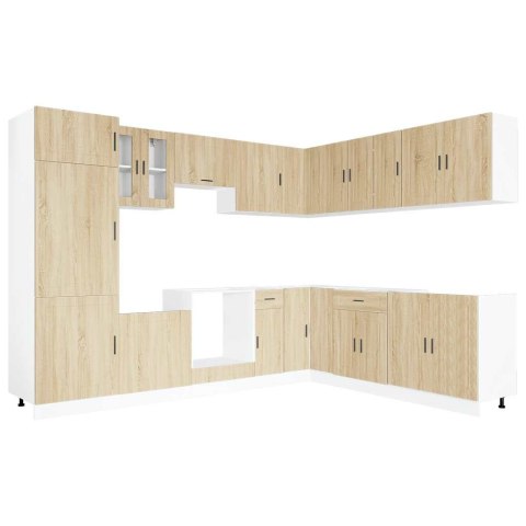 Zestaw szafek kuchennych, Porto, 14-częściowy, dąb sonoma