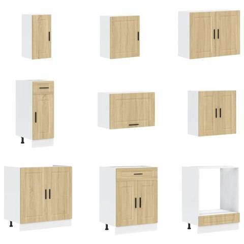 Zestaw szafek kuchennych, Porto, 14-częściowy, dąb sonoma
