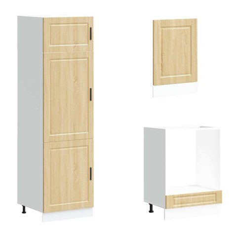 Zestaw szafek kuchennych, Porto, 7-częściowy, dąb sonoma