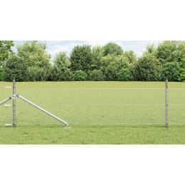 Słupek ogrodzeniowy. Srebrny 50 x 0,8 m (siatka 13 mm) Stal