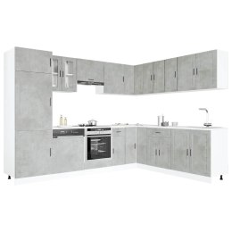 Zestaw szafek kuchennych, Porto, 14-częściowy, szarość betonu