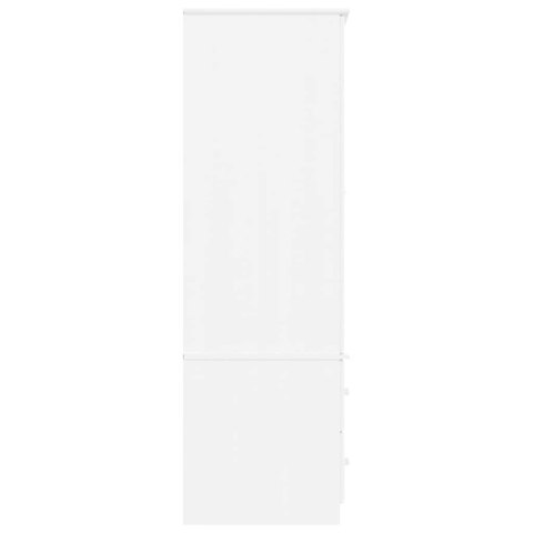 Szafa ALTA, biała, 90x55x170 cm, lite drewno sosnowe