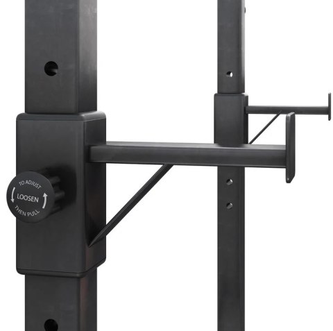 GorillaSports Stojak na sztangę, regulowany, 160 cm