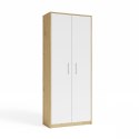 Regał Biurowy OLIV 2D 2 Drzwi Do Biura Do Gabinetu Salonu DĄB ARTISAN BIEL